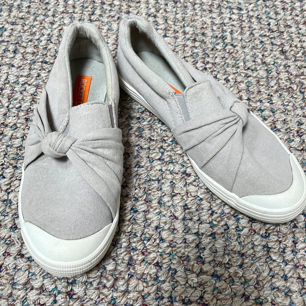 Tie front sneakers